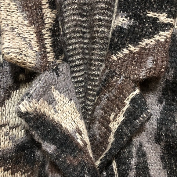 Vintage Wool & Mohair Long Open Front Cardigan - Picture 8 of 17